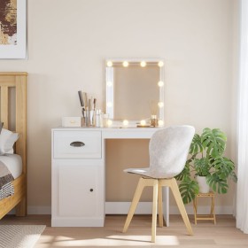 Tocador con luces LED blanco 90x42x132,5 cm de vidaXL, Tocadores para dormitorios - Ref: Foro24-834970, Precio: 104,51 €, Des...