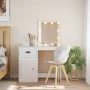 Tocador con luces LED blanco 90x42x132,5 cm de vidaXL, Tocadores para dormitorios - Ref: Foro24-834970, Precio: 103,29 €, Des...