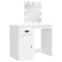 Tocador con luces LED blanco 90x42x132,5 cm de vidaXL, Tocadores para dormitorios - Ref: Foro24-834970, Precio: 103,29 €, Des...