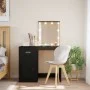 Tocador con luces LED negro 90x42x132,5 cm de vidaXL, Tocadores para dormitorios - Ref: Foro24-834971, Precio: 75,24 €, Descu...