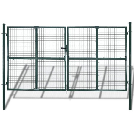 Puerta De Malla De Jardín Verja De Pared 289x175cm/306x225cm de vidaXL, Puertas de jardín - Ref: Foro24-140925, Precio: 495,4...