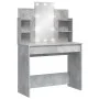 Tocador con luces LED gris hormigón 96x40x142 cm de vidaXL, Tocadores para dormitorios - Ref: Foro24-837895, Precio: 108,40 €...