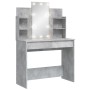 Tocador con luces LED gris hormigón 96x40x142 cm de vidaXL, Tocadores para dormitorios - Ref: Foro24-837895, Precio: 109,28 €...