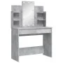 Tocador con luces LED gris hormigón 96x40x142 cm de vidaXL, Tocadores para dormitorios - Ref: Foro24-837895, Precio: 108,40 €...
