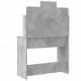 Tocador con luces LED gris hormigón 96x40x142 cm de vidaXL, Tocadores para dormitorios - Ref: Foro24-837895, Precio: 109,28 €...