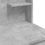 Concrete gray dressing table with LED lights 96x40x142 cm by vidaXL, Bedroom Dressers - Ref: Foro24-837895, Price: 108,40 €, ...