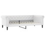 Sofá cama nido con cajones cuero sintético blanco 90x200 cm de vidaXL, Camas y somieres - Ref: Foro24-3197736, Precio: 518,42...