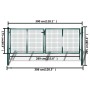 Puerta De Malla De Jardín Verja De Pared 289x175cm/306x225cm de vidaXL, Puertas de jardín - Ref: Foro24-140925, Precio: 495,4...