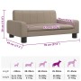 Cama para perros de cuero sintético color capuchino 70x45x30 cm en Camas para perros | Comprar online en Foru.es