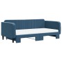 Sofá cama nido con colchón terciopelo azul 100x200 cm de vidaXL, Camas y somieres - Ref: Foro24-3197093, Precio: 428,38 €, De...