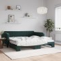 Sofá cama nido con colchón terciopelo verde oscuro 100x200 cm de vidaXL, Camas y somieres - Ref: Foro24-3197096, Precio: 423,...