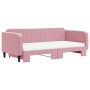 Sofá cama nido con colchón terciopelo rosa 100x200 cm de vidaXL, Camas y somieres - Ref: Foro24-3197097, Precio: 438,27 €, De...