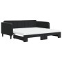 Sofá cama nido con colchón terciopelo negro 100x200 cm de vidaXL, Camas y somieres - Ref: Foro24-3197098, Precio: 440,46 €, D...
