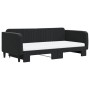 Sofá cama nido con colchón terciopelo negro 100x200 cm de vidaXL, Camas y somieres - Ref: Foro24-3197098, Precio: 440,46 €, D...