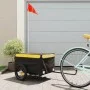 Remolque para bicicleta hierro negro y amarillo 30 kg de vidaXL, Remolques para bicicletas - Ref: Foro24-94078, Precio: 65,80...