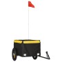 Remolque para bicicleta hierro negro y amarillo 30 kg de vidaXL, Remolques para bicicletas - Ref: Foro24-94078, Precio: 66,80...
