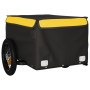Remolque para bicicleta hierro negro y amarillo 30 kg de vidaXL, Remolques para bicicletas - Ref: Foro24-94078, Precio: 66,80...