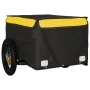 Remolque para bicicleta hierro negro y amarillo 30 kg de vidaXL, Remolques para bicicletas - Ref: Foro24-94078, Precio: 65,80...