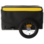 Remolque para bicicleta hierro negro y amarillo 30 kg de vidaXL, Remolques para bicicletas - Ref: Foro24-94078, Precio: 66,80...