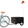 Remolque para bicicleta hierro negro 30 kg de vidaXL, Remolques para bicicletas - Ref: Foro24-94080, Precio: 83,09 €, Descuen...