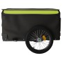 Remolque para bicicleta hierro negro y verde 45 kg de vidaXL, Remolques para bicicletas - Ref: Foro24-94095, Precio: 95,03 €,...