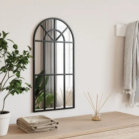Espejo de pared arco de hierro negro 30x60 cm de vidaXL, Espejos - Ref: Foro24-358624, Precio: 48,41 €, Descuento: %