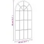 Espejo de pared arco de hierro negro 40x80 cm de vidaXL, Espejos - Ref: Foro24-358625, Precio: 61,88 €, Descuento: %