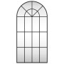 Espejo de pared arco de hierro negro 50x100 cm de vidaXL, Espejos - Ref: Foro24-358626, Precio: 78,46 €, Descuento: %