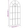 Espejo de pared arco de hierro negro 50x100 cm de vidaXL, Espejos - Ref: Foro24-358626, Precio: 78,46 €, Descuento: %