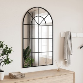 Espejo de pared arco de hierro negro 60x100 cm de vidaXL, Espejos - Ref: Foro24-358627, Precio: 87,63 €, Descuento: %