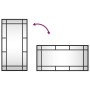 Espejo de pared rectangular de hierro negro 30x60 cm de vidaXL, Espejos - Ref: Foro24-358628, Precio: 44,03 €, Descuento: %