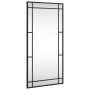 Espejo de pared rectangular de hierro negro 40x80 cm de vidaXL, Espejos - Ref: Foro24-358629, Precio: 74,43 €, Descuento: %