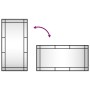 Espejo de pared rectangular de hierro negro 40x80 cm de vidaXL, Espejos - Ref: Foro24-358629, Precio: 74,43 €, Descuento: %