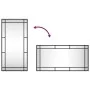 Espejo de pared rectangular de hierro negro 40x80 cm de vidaXL, Espejos - Ref: Foro24-358629, Precio: 70,02 €, Descuento: %
