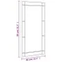 Espejo de pared rectangular de hierro negro 40x80 cm de vidaXL, Espejos - Ref: Foro24-358629, Precio: 70,02 €, Descuento: %