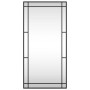 Espejo de pared rectangular de hierro negro 50x100 cm de vidaXL, Espejos - Ref: Foro24-358630, Precio: 78,05 €, Descuento: %