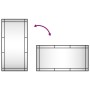 Espejo de pared rectangular de hierro negro 50x100 cm de vidaXL, Espejos - Ref: Foro24-358630, Precio: 78,05 €, Descuento: %