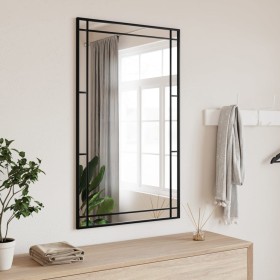 Espejo de pared rectangular de hierro negro 60x100 cm de vidaXL, Espejos - Ref: Foro24-358631, Precio: 81,15 €, Descuento: %