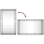 Espejo de pared rectangular de hierro negro 60x100 cm de vidaXL, Espejos - Ref: Foro24-358631, Precio: 81,15 €, Descuento: %