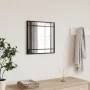 Espejo de pared cuadrado de hierro negro 40x40 cm de vidaXL, Espejos - Ref: Foro24-358633, Precio: 40,79 €, Descuento: %