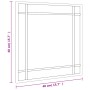 Espejo de pared cuadrado de hierro negro 40x40 cm de vidaXL, Espejos - Ref: Foro24-358633, Precio: 43,10 €, Descuento: %