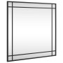 Espejo de pared cuadrado de hierro negro 60x60 cm de vidaXL, Espejos - Ref: Foro24-358635, Precio: 70,40 €, Descuento: %