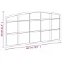 Espejo de pared arco de hierro negro 60x30 cm de vidaXL, Espejos - Ref: Foro24-358636, Precio: 49,31 €, Descuento: %