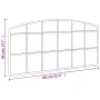 Espejo de pared arco de hierro negro 80x40 cm de vidaXL, Espejos - Ref: Foro24-358637, Precio: 62,62 €, Descuento: %