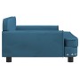 Cama para perros de terciopelo azul 90x53x30 cm en Camas para perros | Comprar online en Foru.es