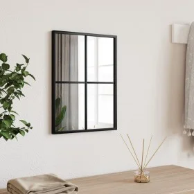Espejo de pared rectangular de hierro negro 30x40 cm de vidaXL, Espejos - Ref: Foro24-358640, Precio: 44,75 €, Descuento: %