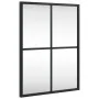 Espejo de pared rectangular de hierro negro 30x40 cm de vidaXL, Espejos - Ref: Foro24-358640, Precio: 44,75 €, Descuento: %