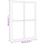 Espejo de pared rectangular de hierro negro 30x40 cm de vidaXL, Espejos - Ref: Foro24-358640, Precio: 45,81 €, Descuento: %