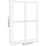 Espejo de pared rectangular de hierro negro 30x40 cm de vidaXL, Espejos - Ref: Foro24-358640, Precio: 44,75 €, Descuento: %