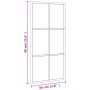 Espejo de pared rectangular de hierro negro 30x60 cm de vidaXL, Espejos - Ref: Foro24-358641, Precio: 50,77 €, Descuento: %